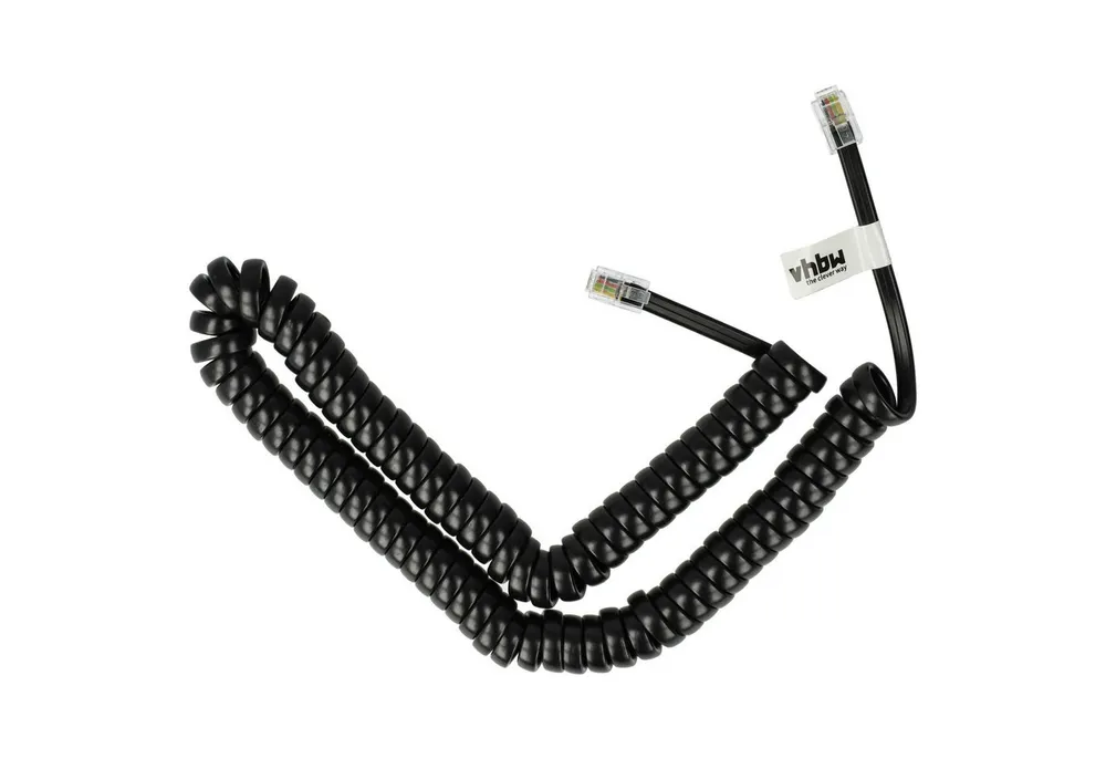 vhbw für Festnetztelefon Telefonkabel, Spiralkabel