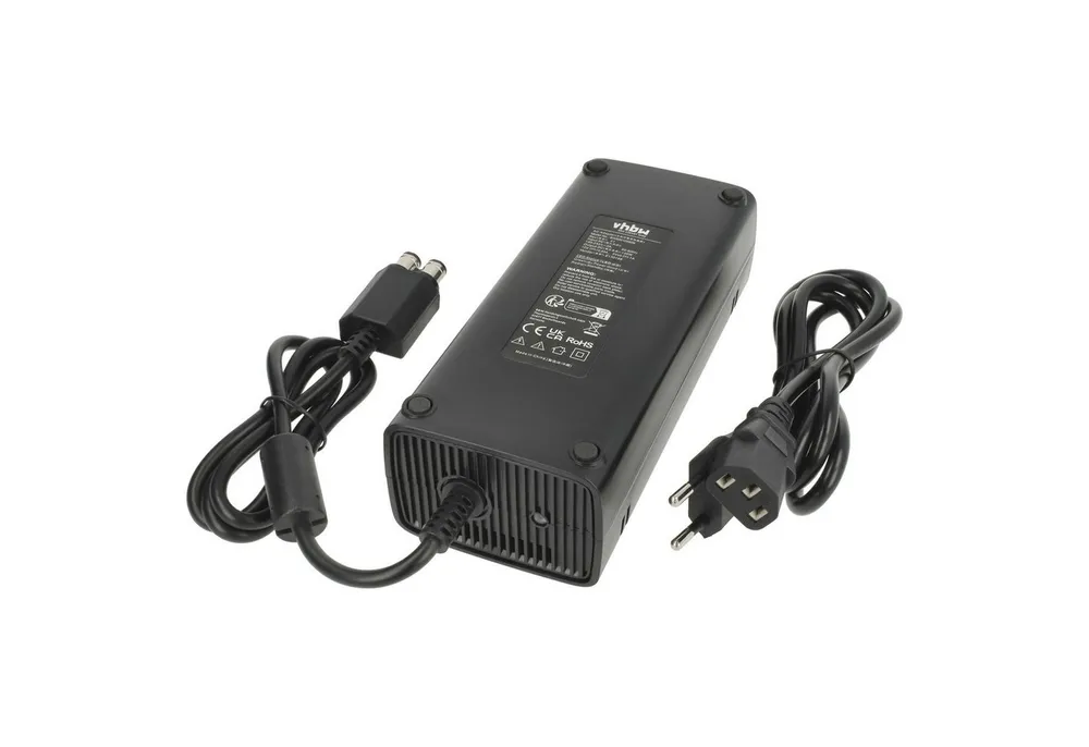 vhbw Netzteil passend für Microsoft Xbox 360 Slim Spielekonsole Netzteil