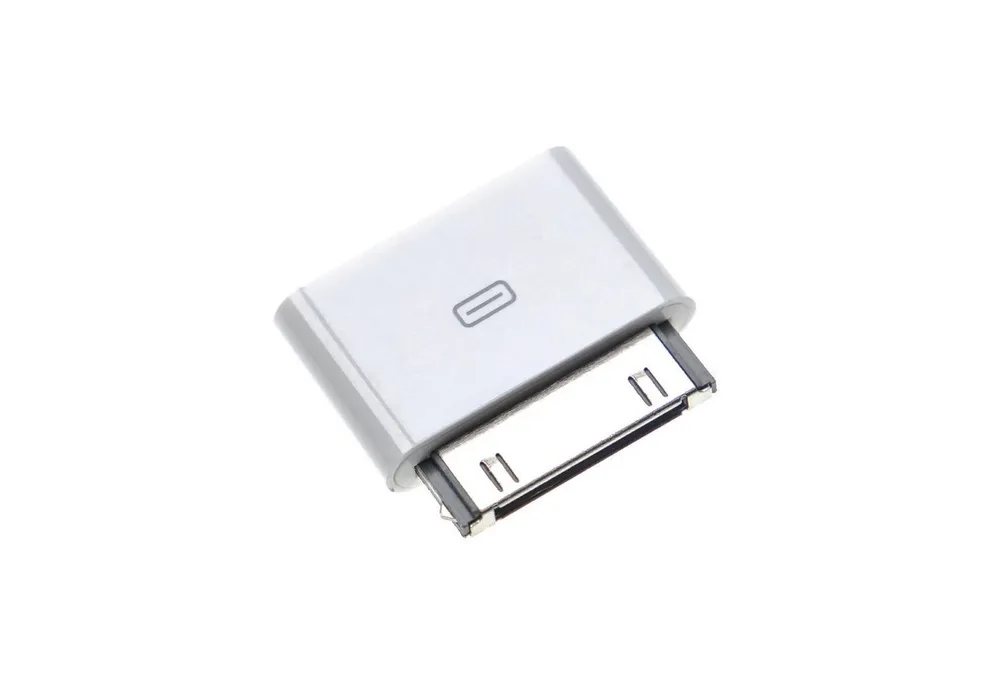 vhbw passend für Apple iPod Mini (4. Generation) Smartphone USB-Kabel, Micro-USB, 1x 30-Pin Konnektor, 1x Micro-USB Buchse, (2.7 cm)