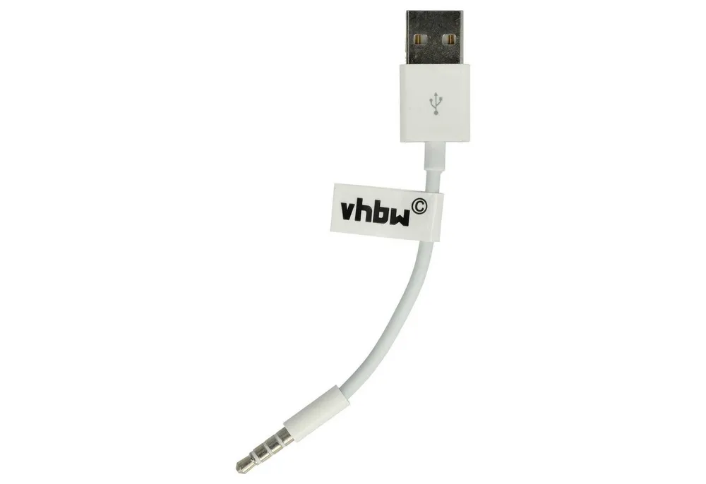 vhbw passend für Apple IPod Shuffle 3G, 2G Smartphone USB-Kabel, (10.0 cm)