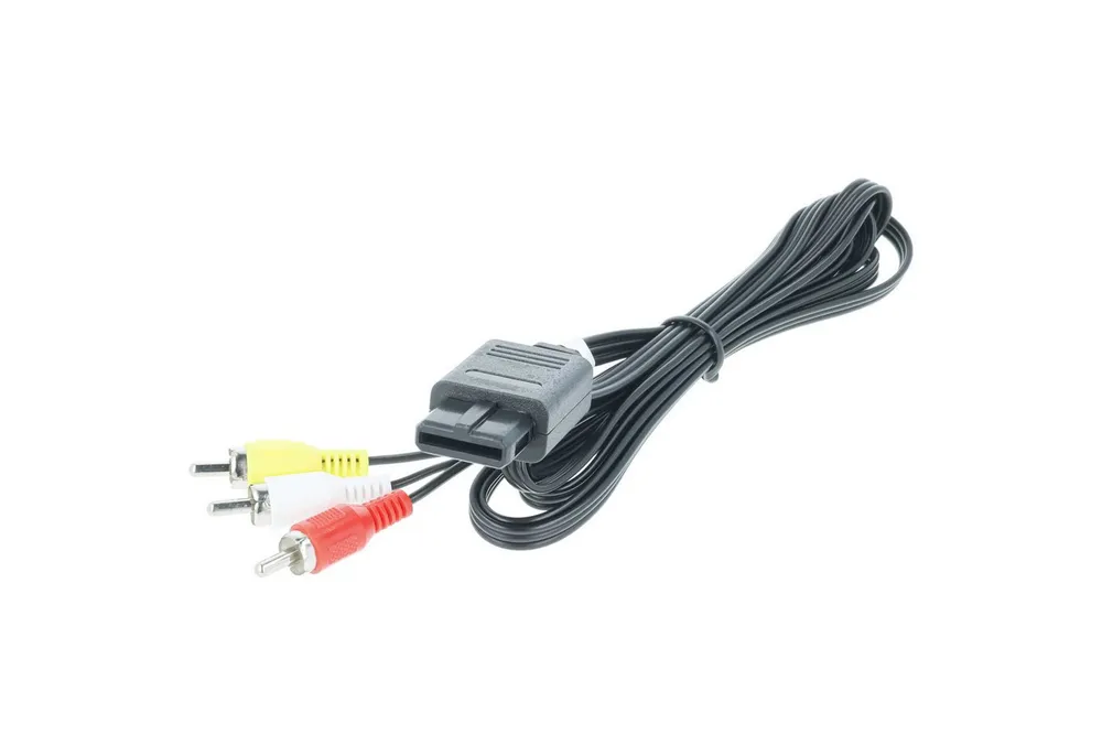 vhbw passend für Nintendo GameCube, 64, SFC (SNES), NGC, N64 Spielekonsole Audio- & Video-Kabel, Composite/RCA, Proprietär