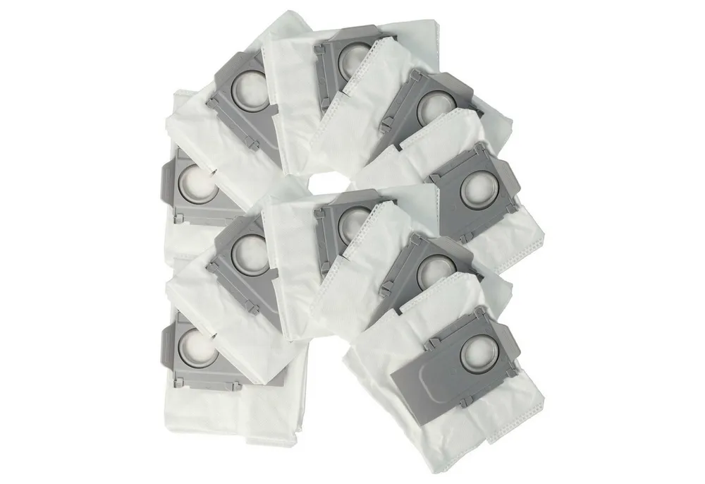 vhbw Staubsaugerbeutel passend für Roborock Q5, G10S, G10PRO, Q7, Q7+, Q5+, S7 MaxV, Q7max+, 10 St.