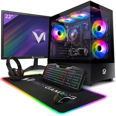 Desktop-PC Vibox I-92 AMD Ryzen 3 3200G 8GB 480GB SSD Radeon Vega 8 Linux Mint WiFi RGB Set