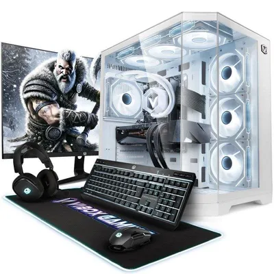 Vibox IV-340 Gaming PC AMD Ryzen 7 5700X 32GB 1TB NVMe RTX 5070 Windows 11 WiFi Monitor 27"