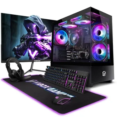Desktop-PC Vibox Vi-72 AMD Ryzen 3 3200G 16GB 480GB SSD Radeon Vega 8 Windows 11 WiFi Monitor