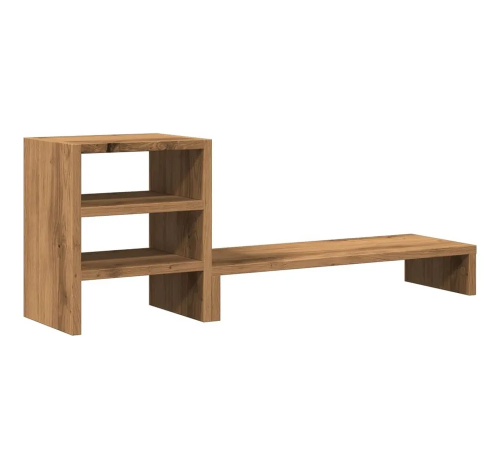 vidaXL Monitorständer Monitorständer mit Schreibtisch-Organizer Artisan-Eiche