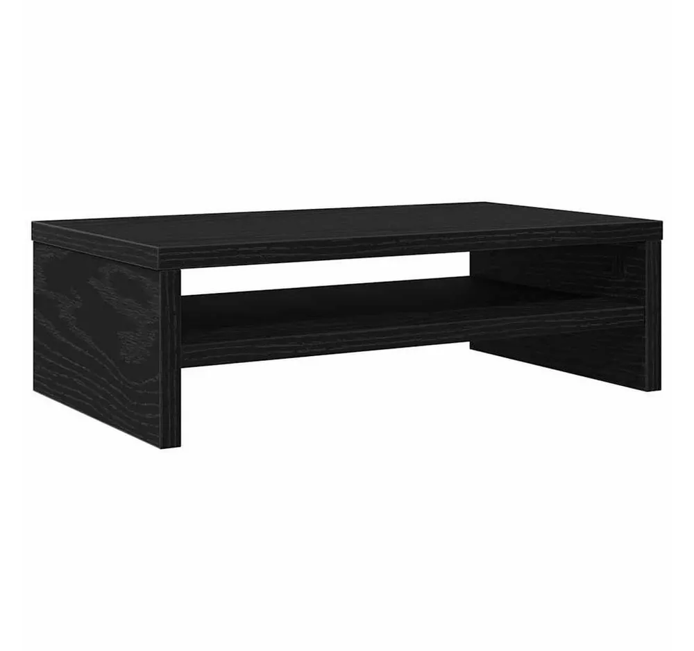 vidaXL Monitorständer Monitorständer Schwarze Eiche 42x24x13 cm Holzwerkstoff