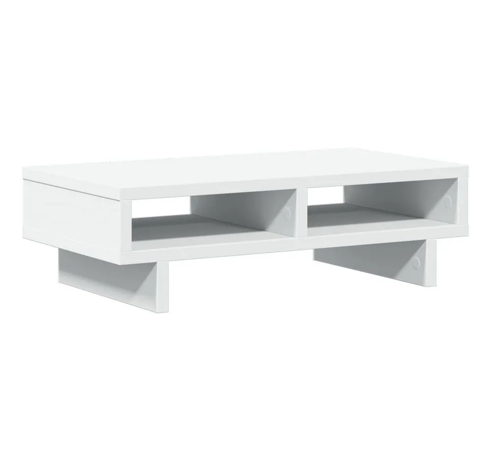 vidaXL Monitorständer Monitorständer Weiß 50x27x15 cm Holzwerkstoff