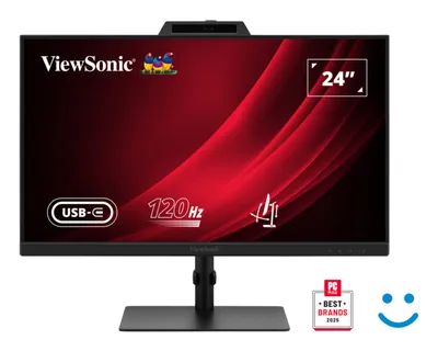 Monitor Viewsonic VG2441V 24" FullHD 120Hz IPS Webcam Höhenverstellbar