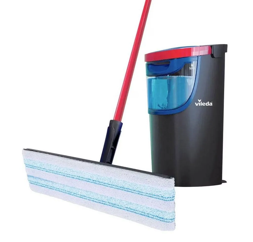 Vileda Akku-Hand-und Stielstaubsauger H2PRO Flat Mop Bodenwischer-Set