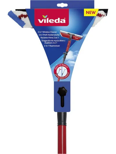 Vileda Fensterreiniger Vileda Fensterwischer Profi mit Stiel 28,3 cm