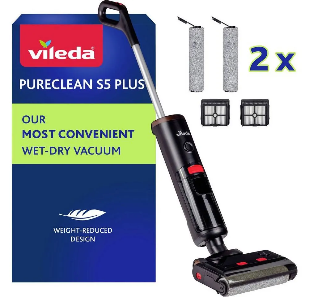 Vileda Nass-Trocken-Sauger PureClean S5 Plus 178236 Nass-/Trockensauger