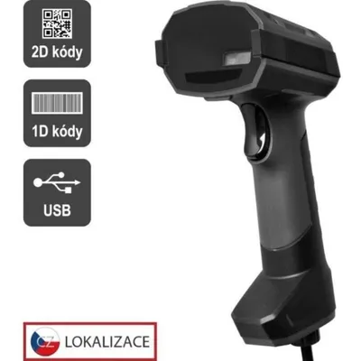 Barcodescanner Virtuoso EHE0017 CCD 2D Industrie USB Grau
