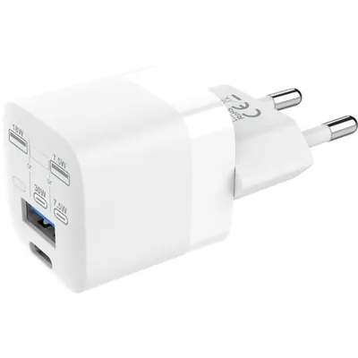 Ladegerät Vision TC-PUSBEU/30 USB-C 30W Quick Charge 3.0 Weiß