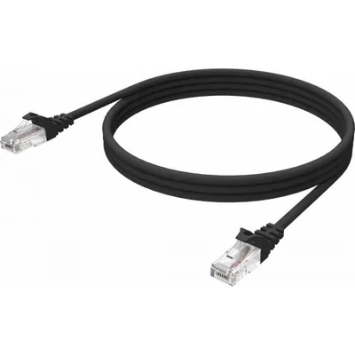 Netzwerkkabel Vision TC 1MCAT6A/BL Cat6a U/UTP 1 m Schwarz
