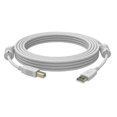 USB-Kabel Vision 5 m USB 2.0 A nach B Stecker/Stecker Weiß