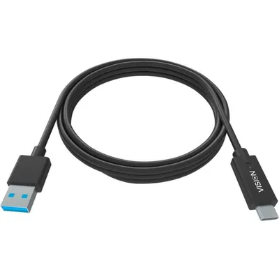 Kabel USB Vision TC 2MUSBCA/BL 2 m USB A zu USB C USB 3.2 Gen 1 Schwarz