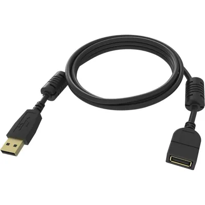 Kabel USB Vision TC-2MUSBEXT-BL 2 m Schwarz