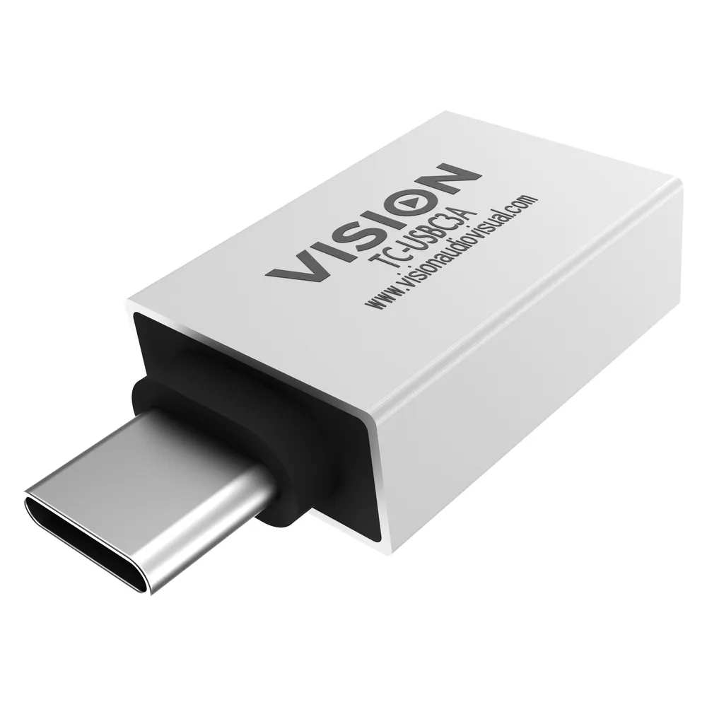 Adapter Vision TC-USBC3A USB-A nach USB-C Weiß