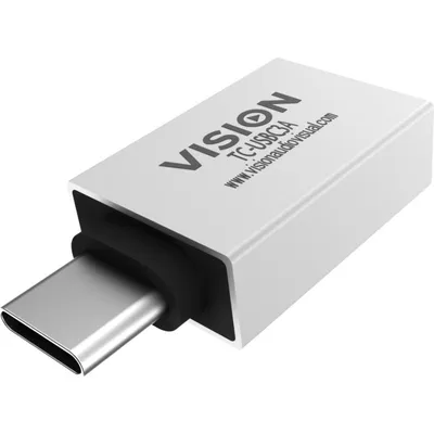 Adapter Vision TC-USBC3A USB-A nach USB-C Weiß