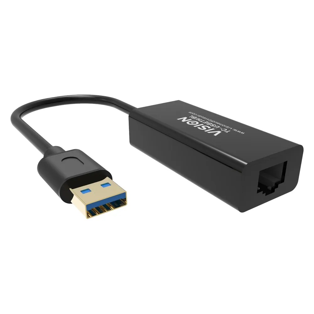 Netzwerkkarte VISION TC-USBETH/BL USB Ethernet 10/100 Mbps Schwarz