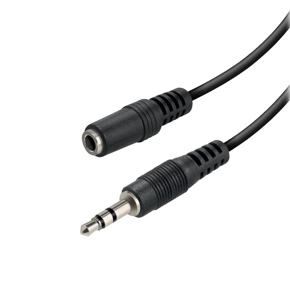 3,5-mm-Audiokabel (Stecker auf Buchse), 1,5m, schwarz