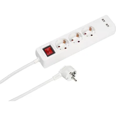 3-fach Steckdosenleiste mit Schalter (39613)