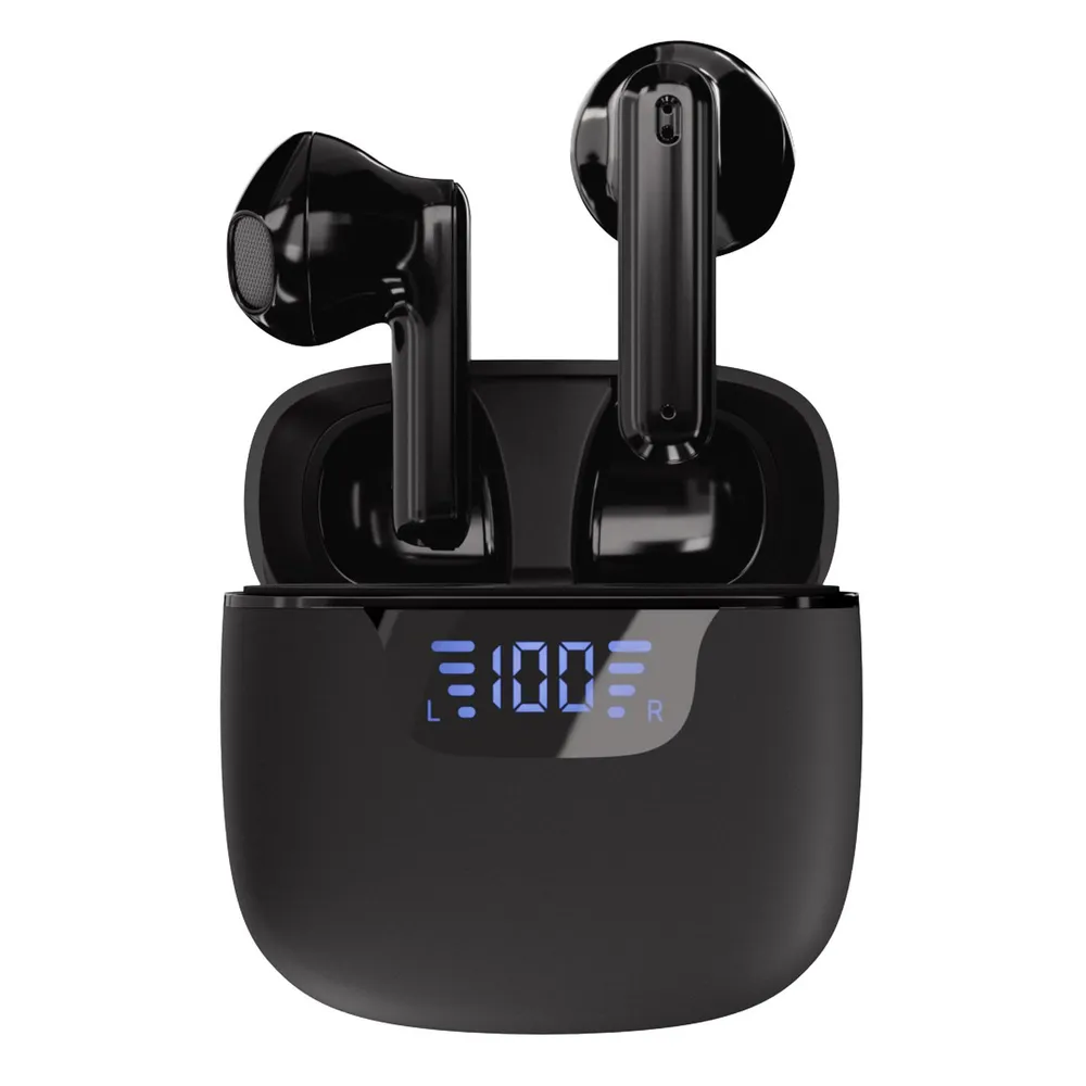 Bluetooth® Union Pair TWS Digital-Display Headset schwarz (63991) In-Ear Kopfhörer