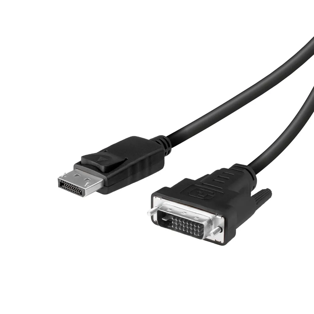 DisplayPort/DVI-D 2.0-Kabel, 1,5m, schwarz