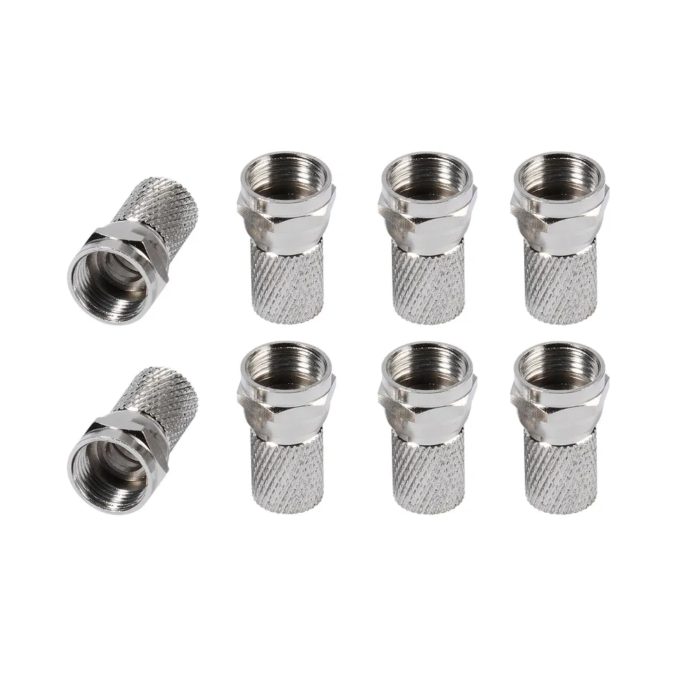 F-Stecker, 7,0 mm, 8 Stück (44002)
