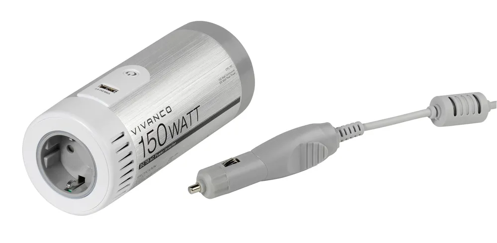 Fahrzeugspannungswandler mit USB Ladefunktion, 12V/230V, 150W (35990)