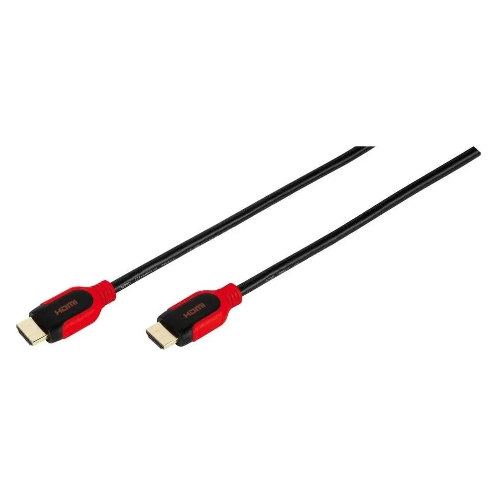 High Speed HDMI® Kabel mit Ethernet, 1,5 m rot