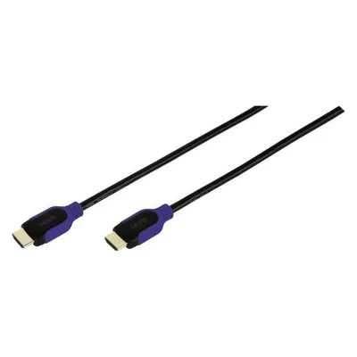 High Speed HDMI® Kabel mit Ethernet, 5m blau