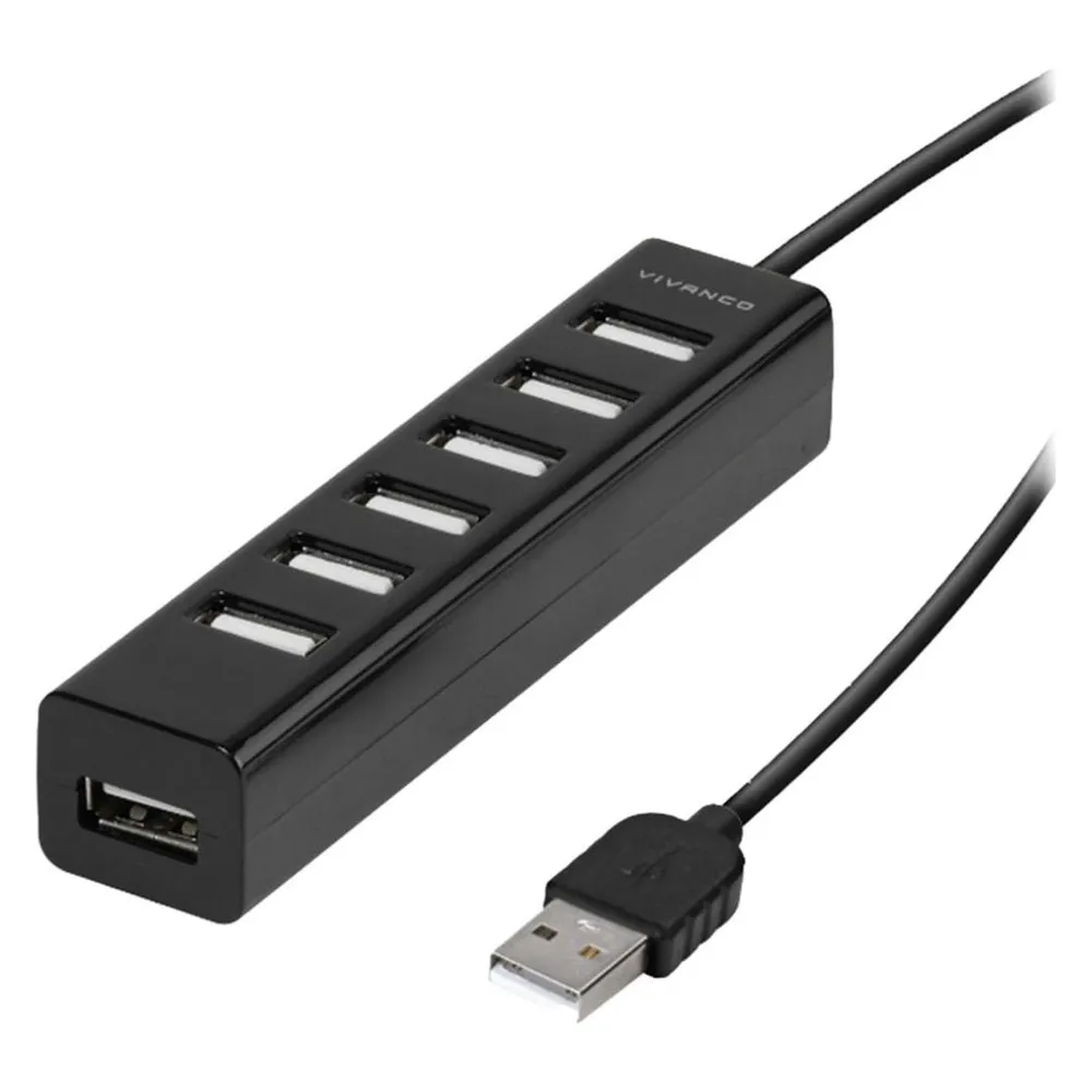 High Speed USB 2.0 HUB, 7-port aktiv, inkl. Netzteil
