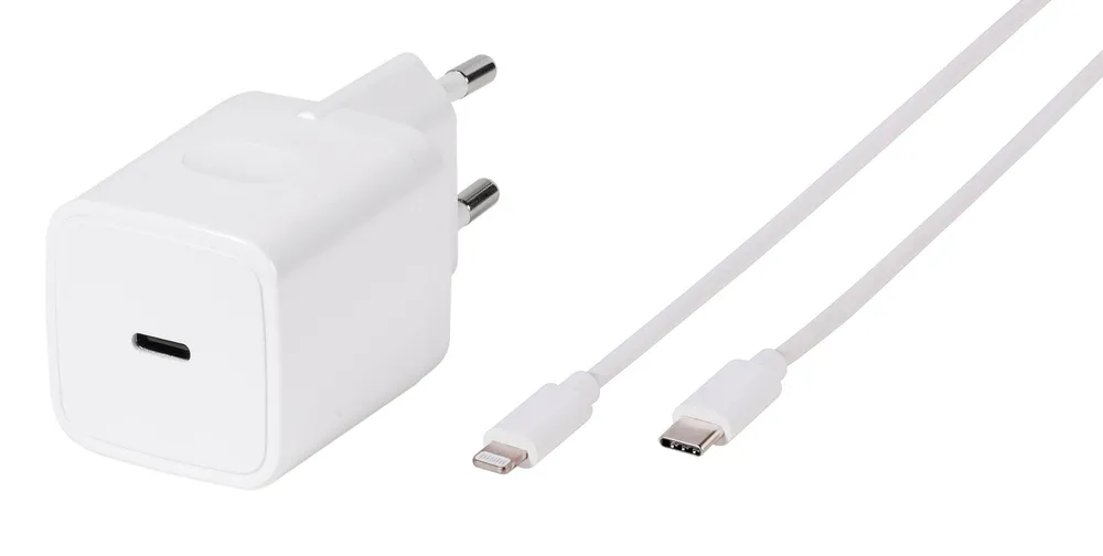 iPhone PD 3.0, Super Fast Charger Set, inkl. USB Type-C™/Lightning-Kabel 20.0W (62300)