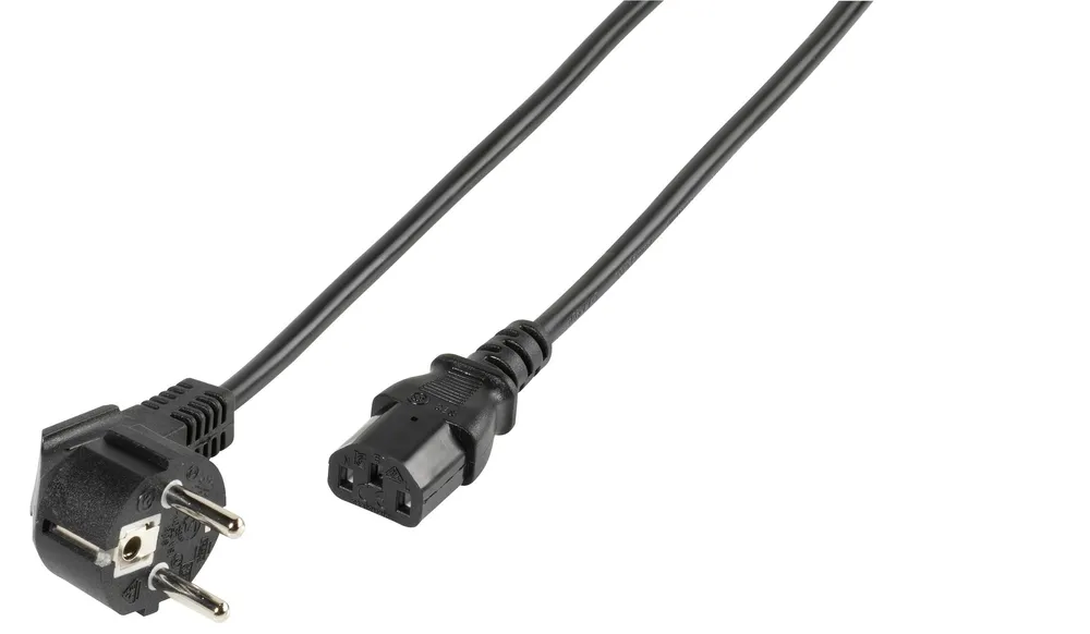 Kaltgerätekabel 3pol. IEC Stecker, 3m (45545)