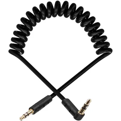 Klinkenverbindung stereo, Spiralkabel, 0,75m (46206)