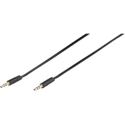 Klinkenverbindung stereo, ultraflach, 0,3m (46130)