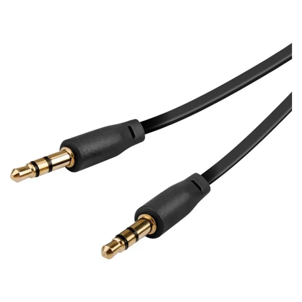 Klinkenverbindung stereo, ultraflach, 0,5m