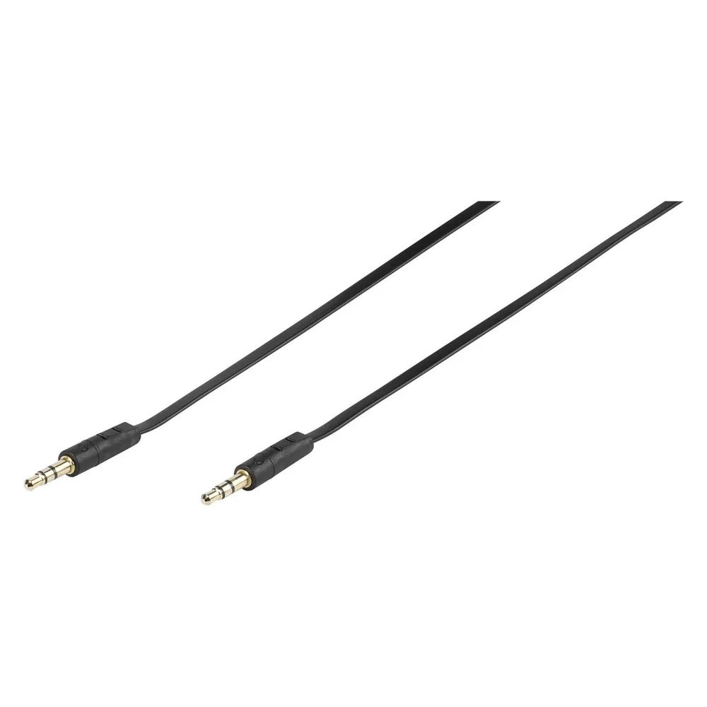Klinkenverbindung stereo, ultraflach, 0,9m