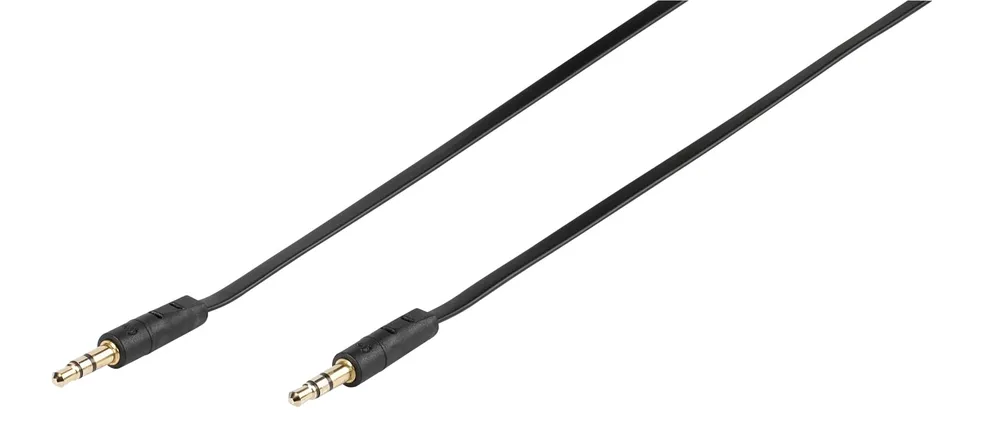 Klinkenverbindung stereo, ultraflach, 1,5m (46133)