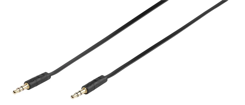 Klinkenverbindung stereo, ultraflach, 2,5m (46214)