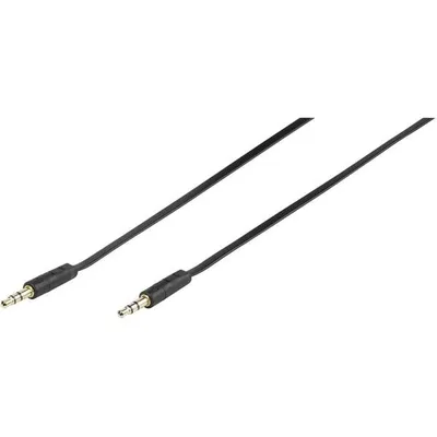 Klinkenverbindung stereo, ultraflach, 2,5m (46214)
