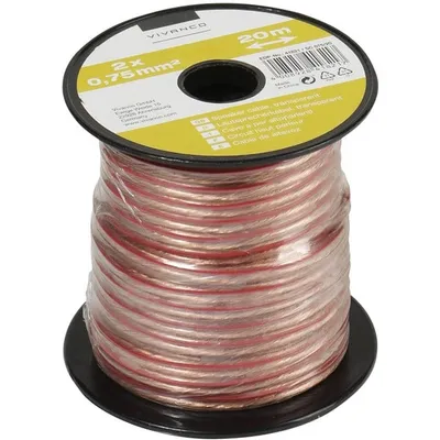 Lautsprecherkabel auf Minispule, 2x 0,75 mm², 20m (46821)