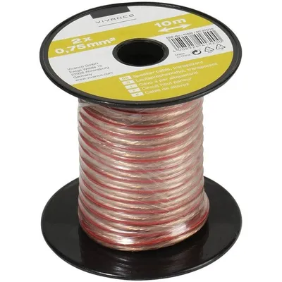 Lautsprecherkabel auf Minispule, 2x 0,75 mm², 10m (46820)