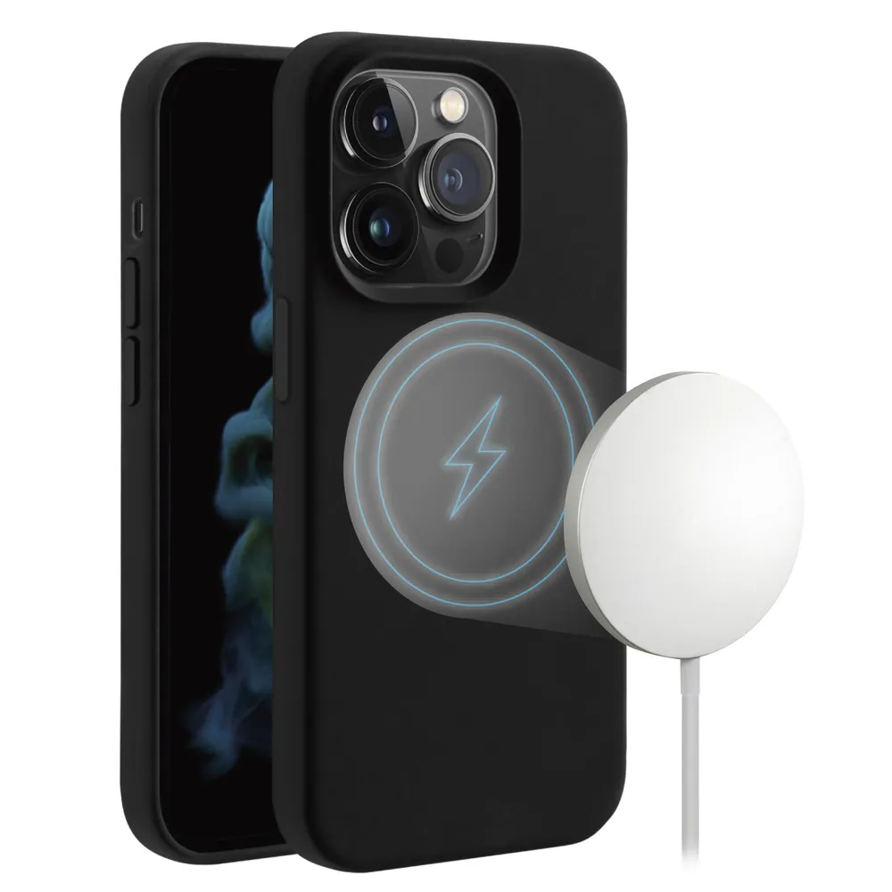 Mag Hype Cover für iPhone 14 Pro Max, Magnetic Wireless Charging Support schwarz (63497)