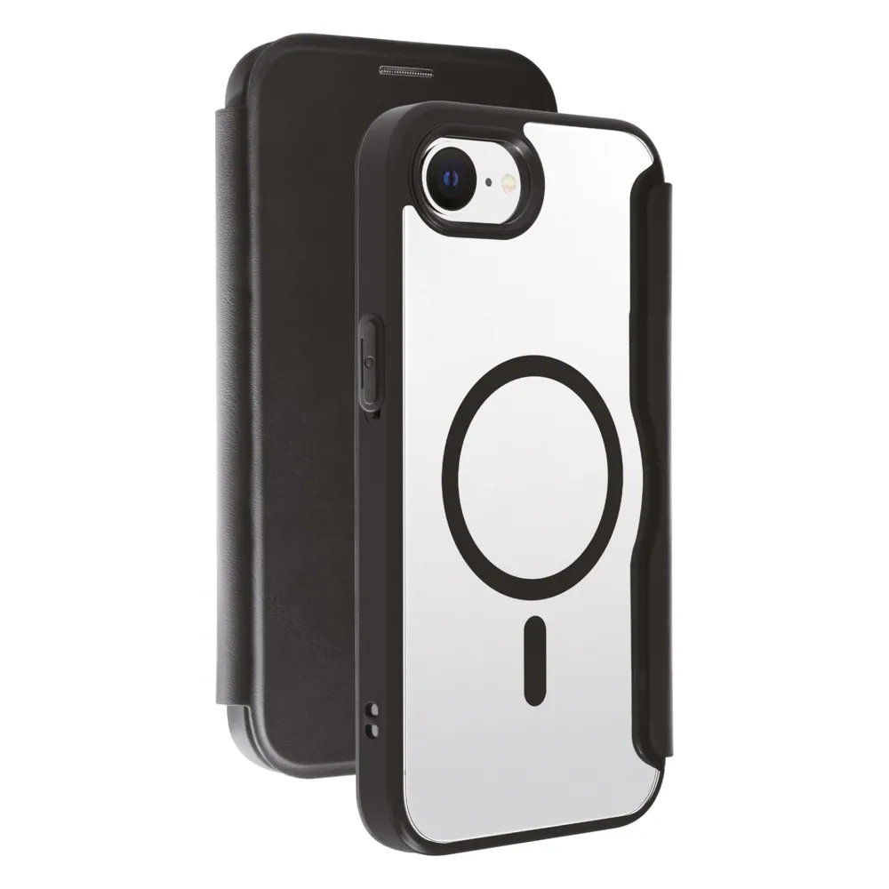 MAG PREMIUM Wallet für iPhone SE 4 (2025), schwarz, 2.0m Drop-Protection, MagSafe Support (64494)