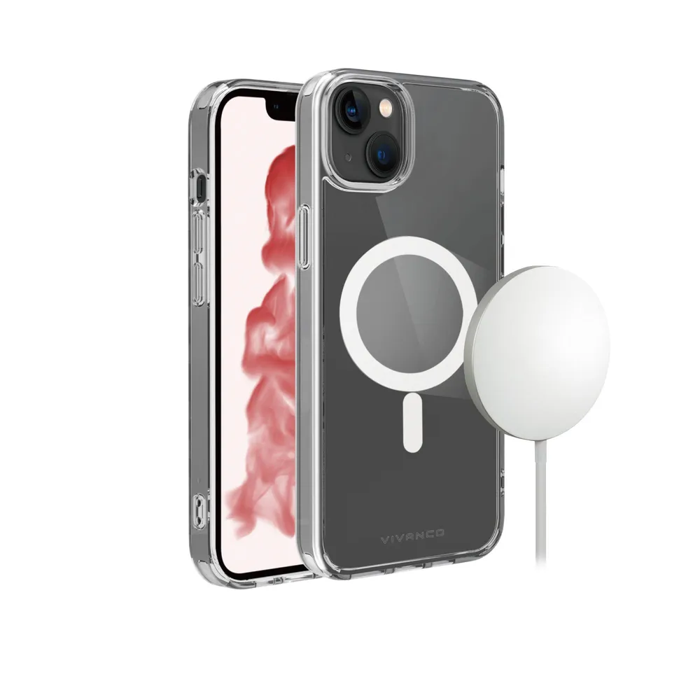 Mag Steady Cover, Magnetic Wireless Charging Support für iPhone 14 Plus Transparent (63484)