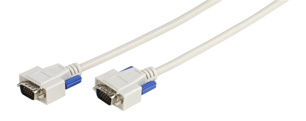 Monitor Anschlusskabel, SVGA Kabel, 15 pol. HD Stecker - 15 pol. HD Stecker, 1,8m (45445)