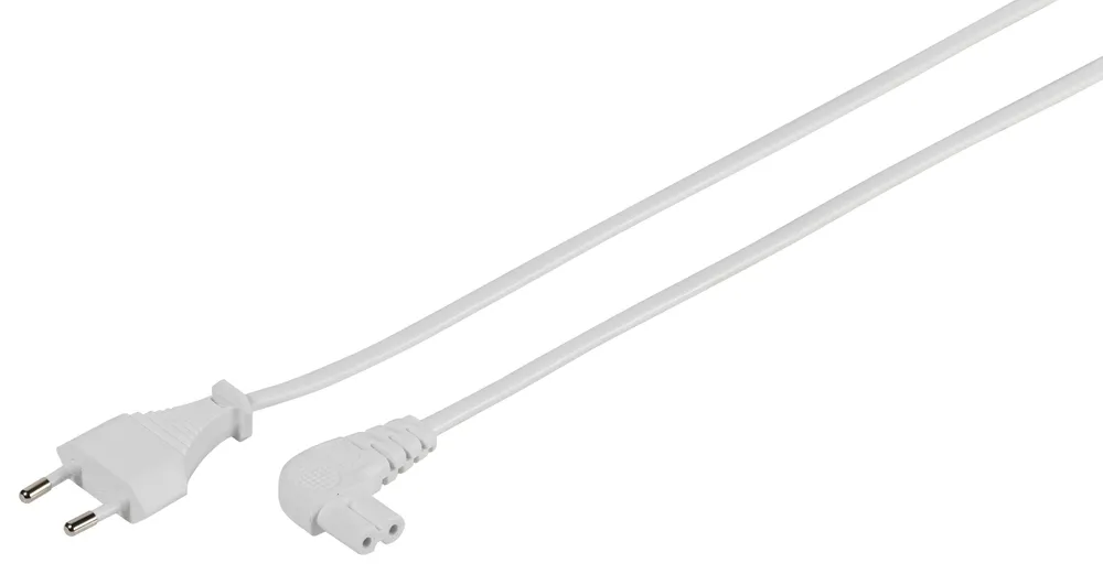 Netzanschlussleitung mit Winkelstecker, 2m (46208)